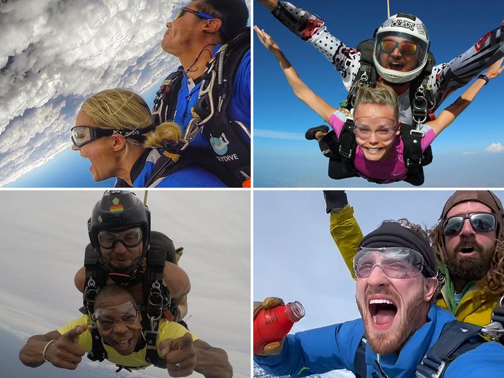 Skydiving Celebs -- Catch A Falling Star!