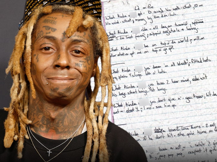 Lil Wayne Old Lyric Notebook on Sale for $5 Million After Legal Saga