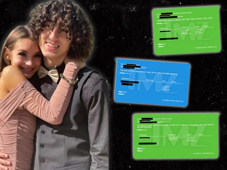 Mackenzie Shirilla's Texts With Late Boyfriend, Dominic Russo