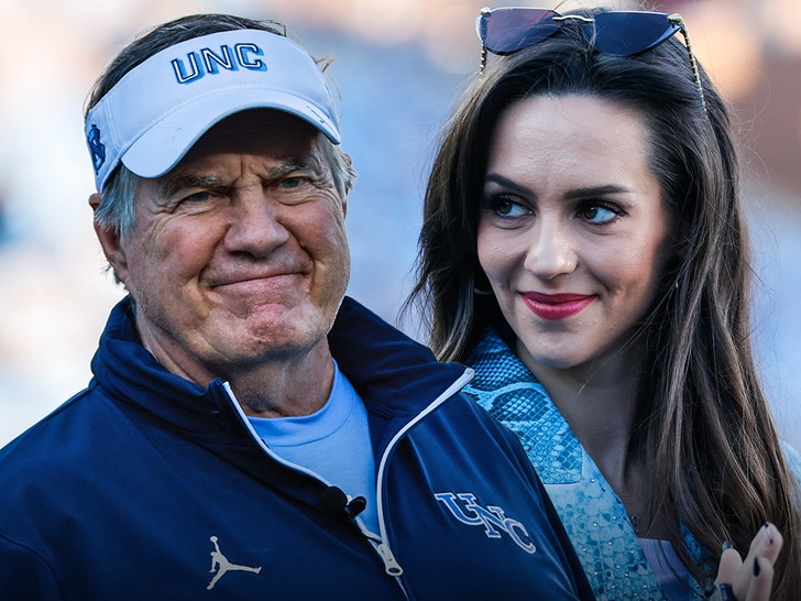 bill belichick and jordon hudson getty 1