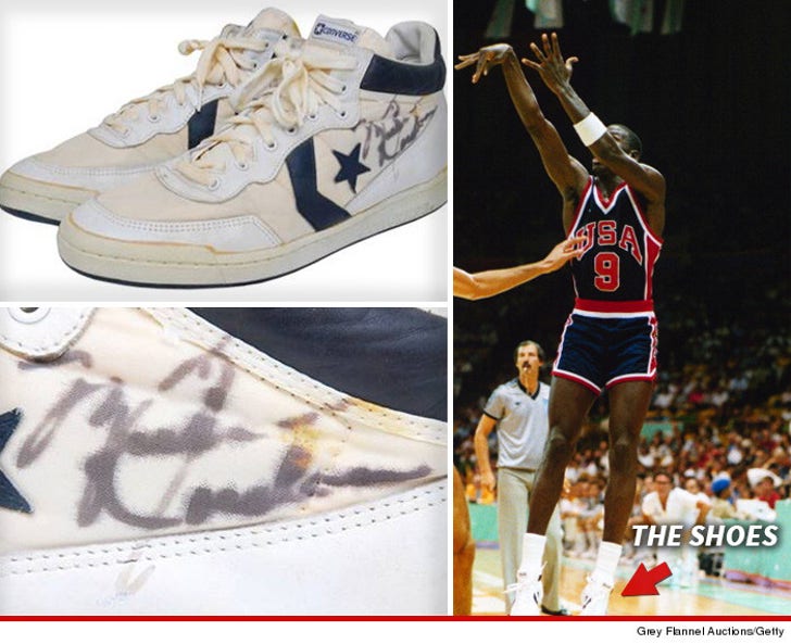 Michael Jordan -- Ball Boy Unearths MJ's Olympic Sneaks ... Wants Big