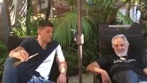Nick Diaz -- Smokes Huge Joint ... With Tommy Chong