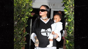 Rihanna Out with A$AP Rocky and Son, Says Motherhood Is 'The Bomb'