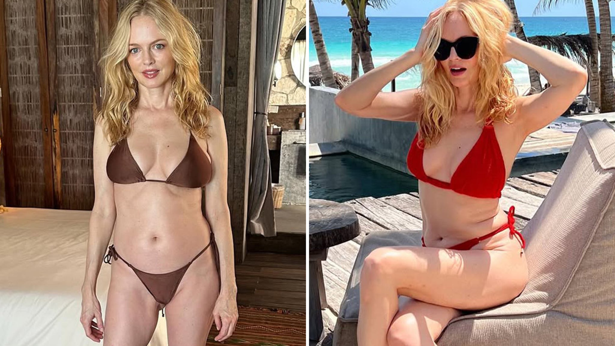 Heather Graham Hits Tulum in Her Itsy-Bitsy Bikinis at 55 Years Old!