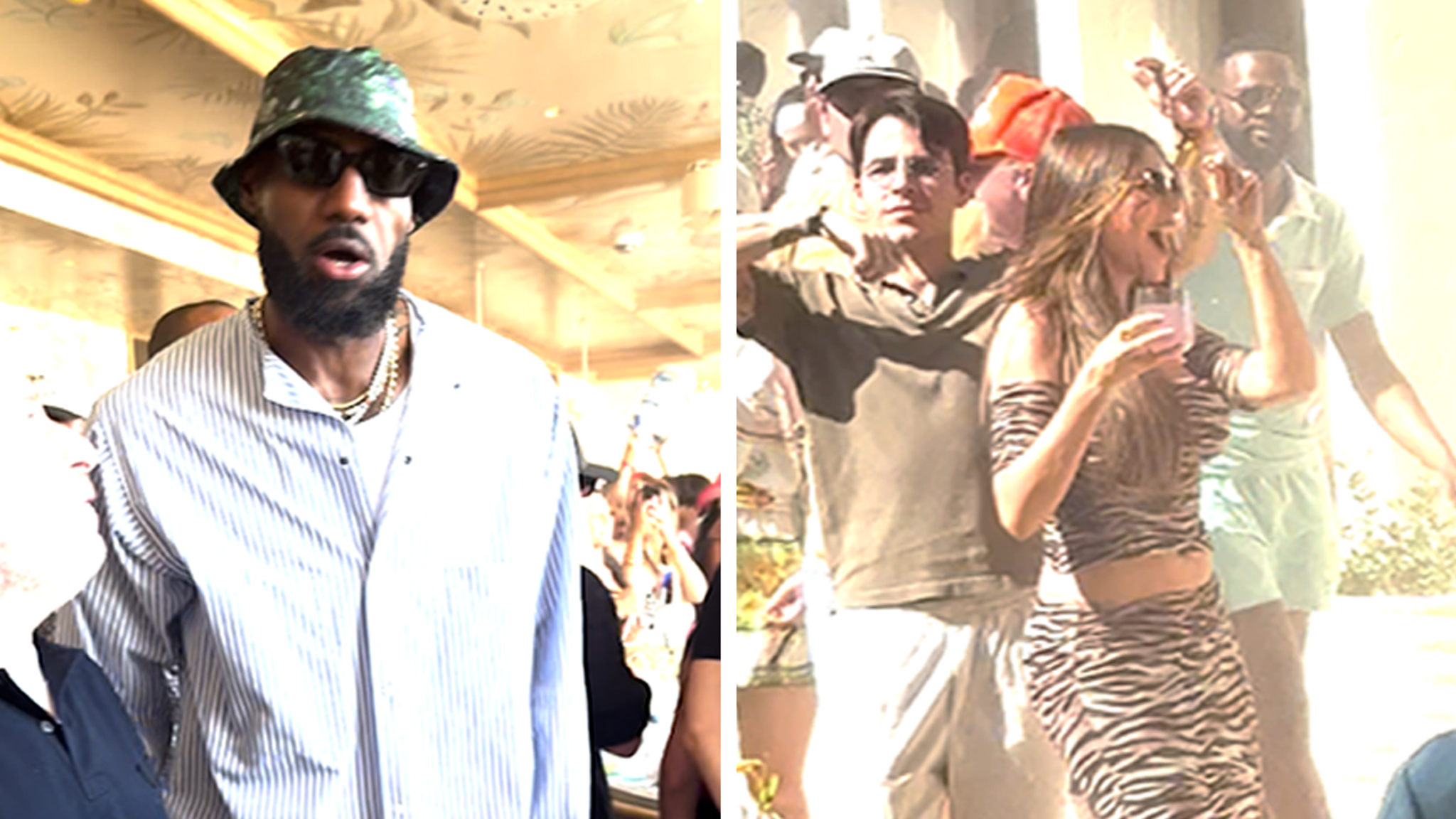 LeBron James Hits Omnia Dayclub Opening With VIP Crowd in Vegas