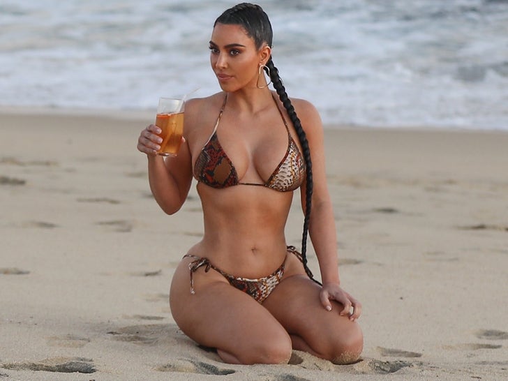 Kim Kardashian's Malibu Shoot -- That's Some Tea!