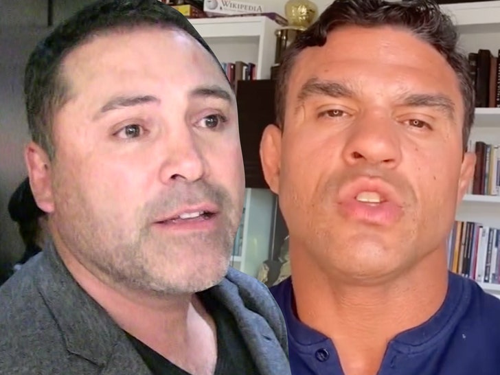 Oscar de la Hoya and vitor belfort fighting