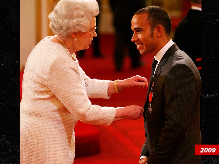 lewis hamilton with the queen