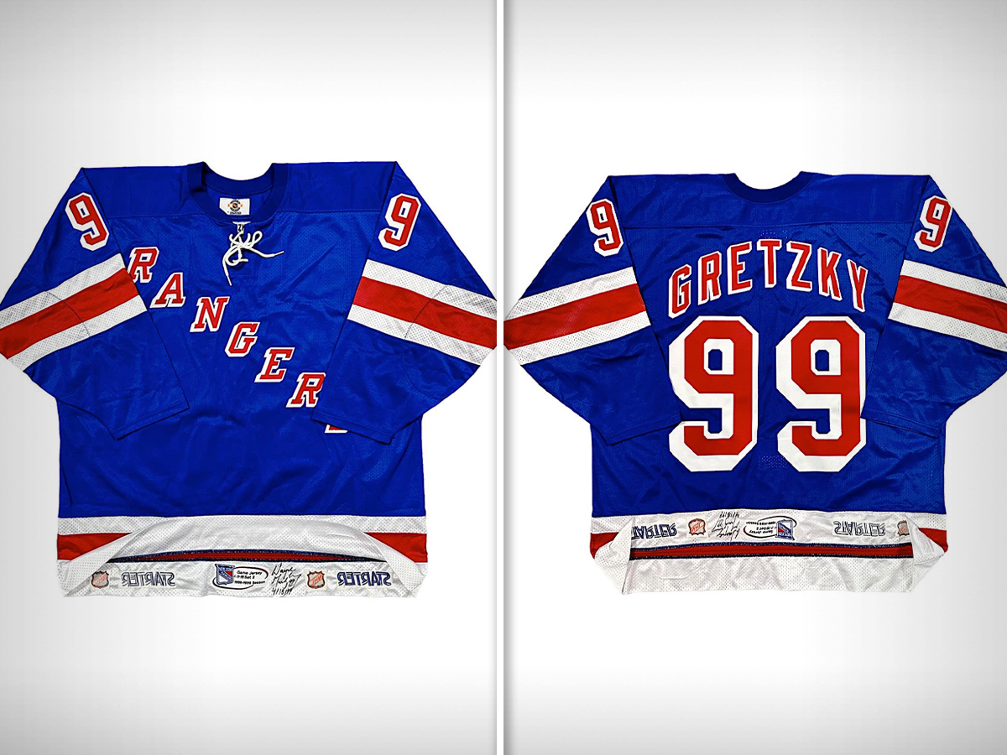 New York Rangers #99 Gretzky T-Shirt Small 18