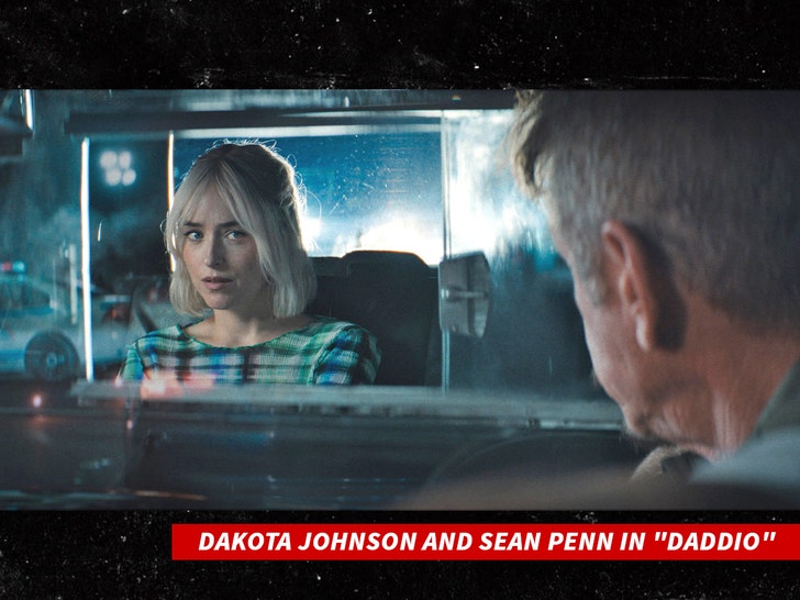 Sean Penn and Dakota Johnson in Daddio Everett 1