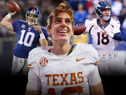 arch manning and eli manning and peyton manning getty 1