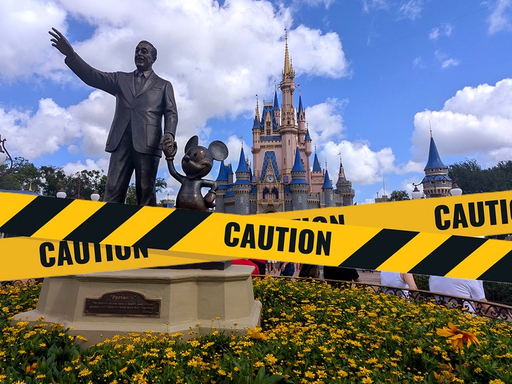 fita de advertência da disneyworld getty comp