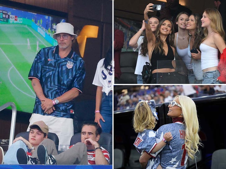 Celebrities Attend USA World Cup Game