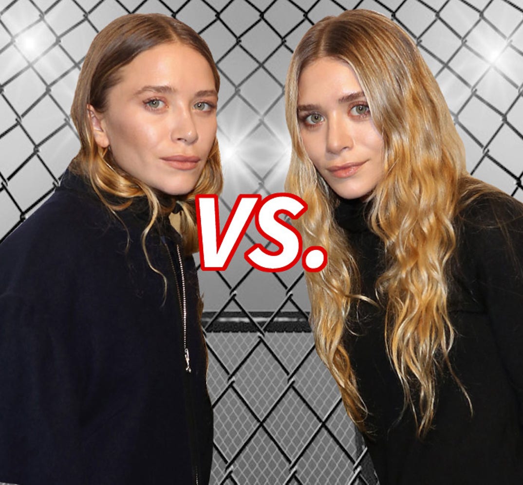 It's a sister showdown -- Mary-Kate(28) vs. Ashley(28) to find which look is correct.
