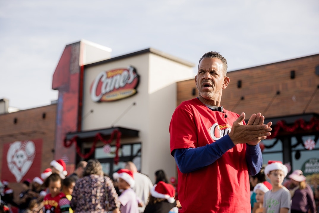 Andre Reed Raising Cane's bike giveaway 6
