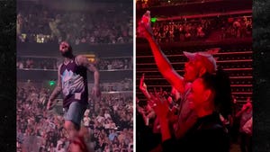 Post Malone Rocks Karl Malone Jersey During Concert W/ NBA HOF'er In Stands