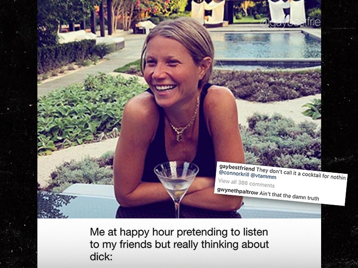 Gwyneth Paltrow Responds to Meme of Her ''Thinking About Dick