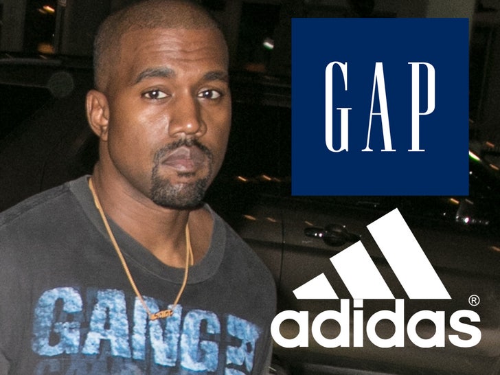 0724 kanye west adidas and gap getty composite