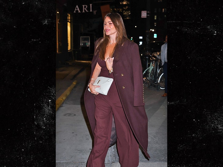 Sofia Vergara keluar untuk makan malam di The Corner Store di Soho