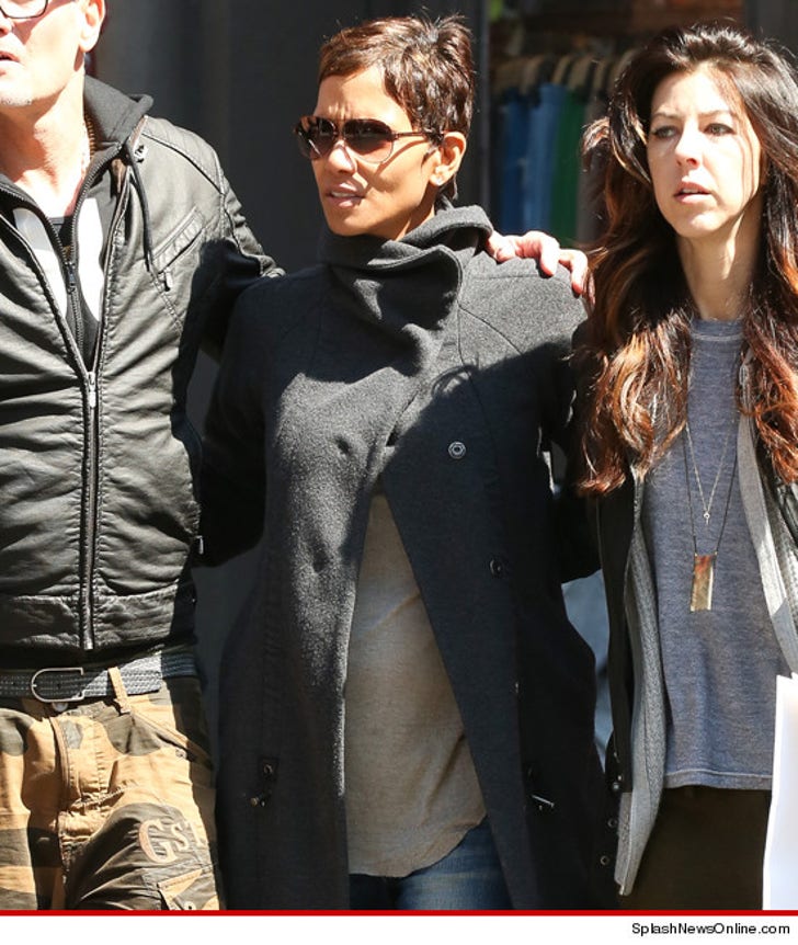 Pregnant Halle Berry -- Introducing Her Baby Bump