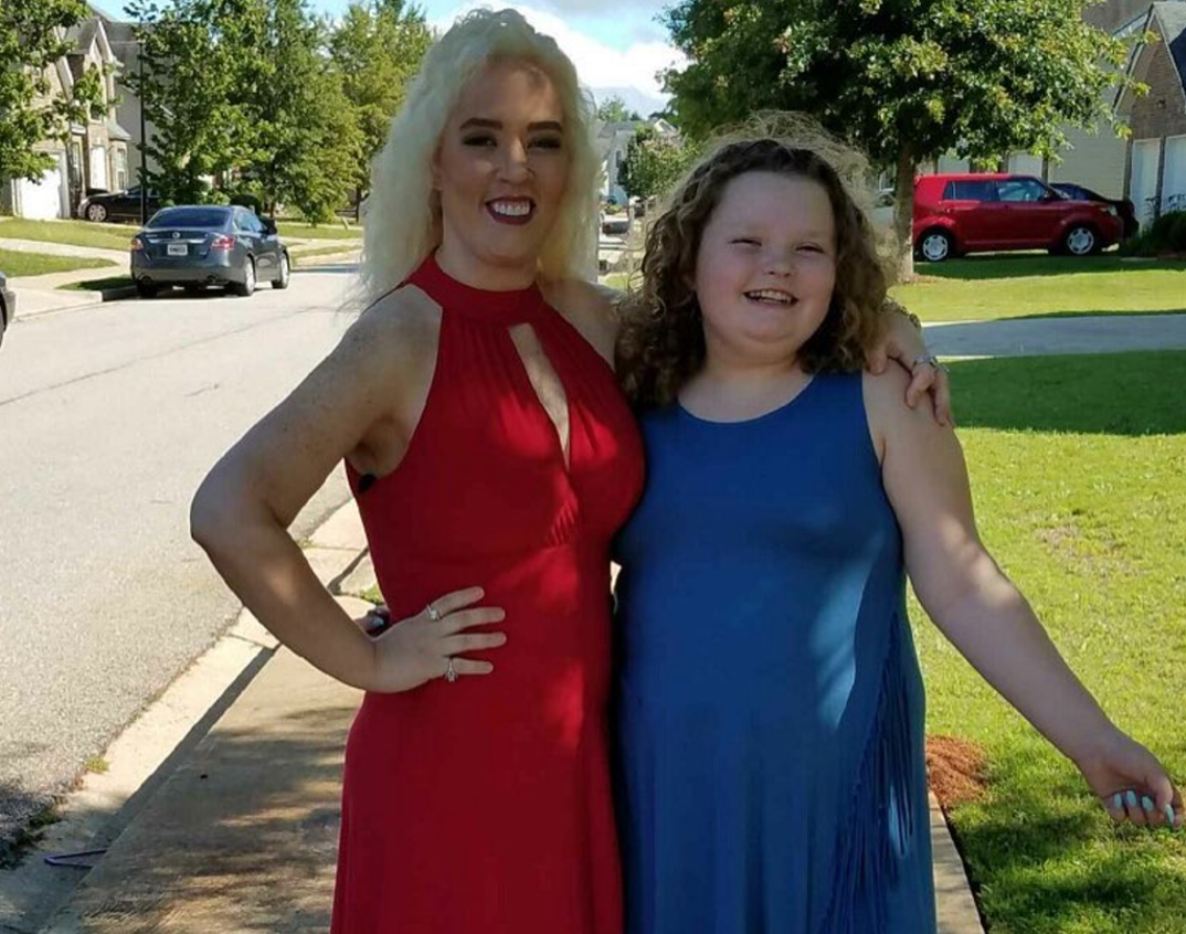 red dress mama june Details from Mama June's Transformation Photoshoot