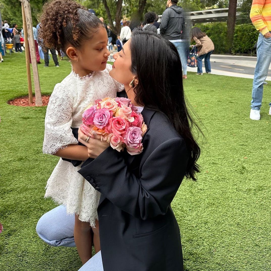 Stormi and Kylie Jenner