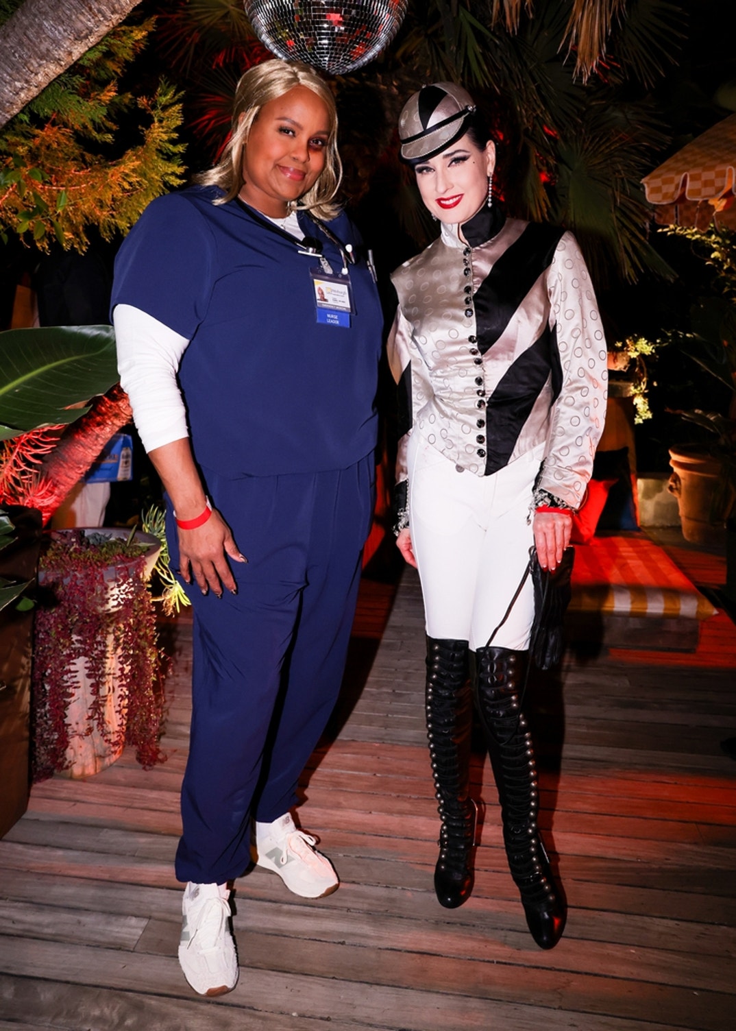 Natasha Rothwell and Dita von Teese