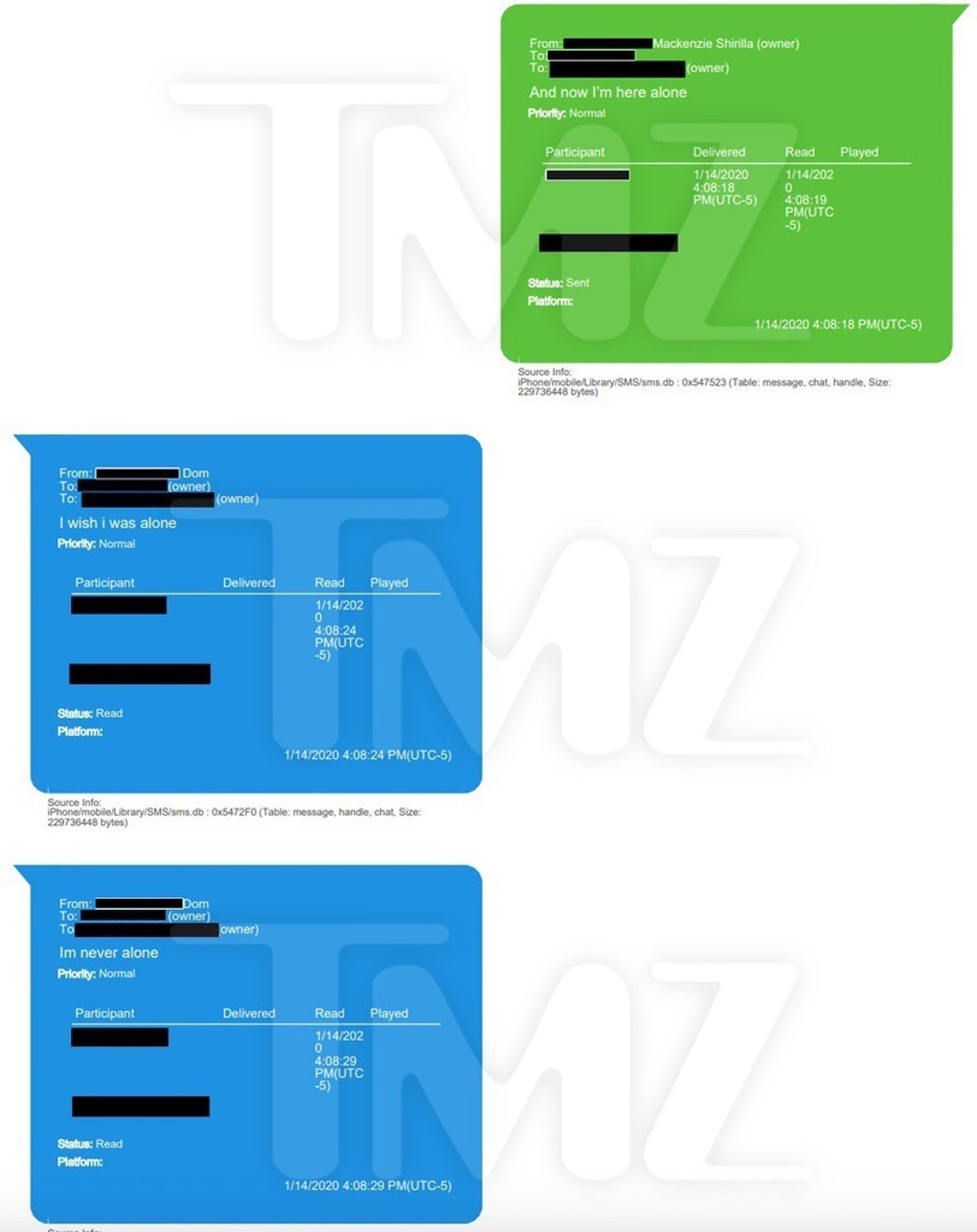 Mackenzie Shirilla Text With Late Boyfriend Dominic Russo 7