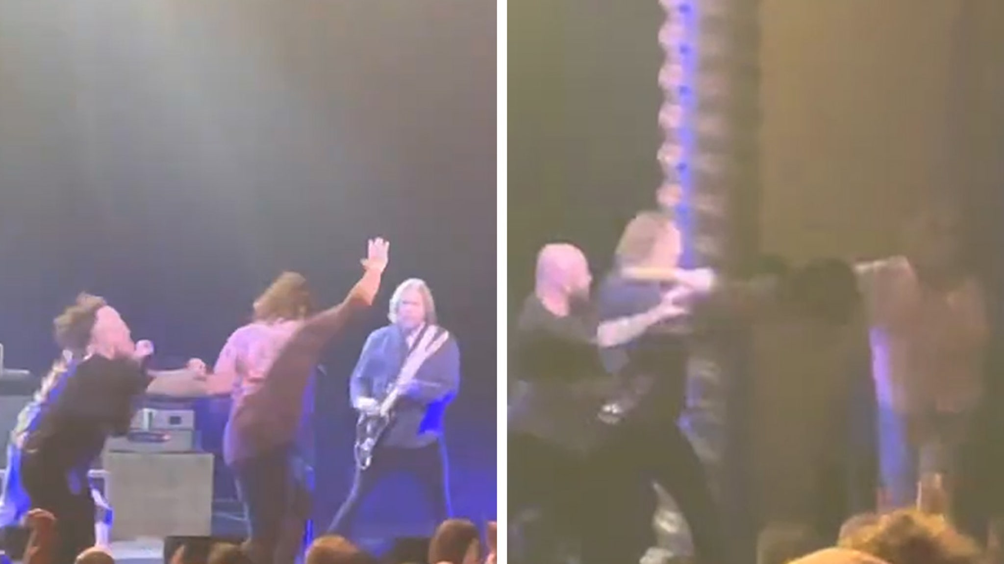 Black Crowes Stage Crasher Gets Smashed with Guitar to the Neck