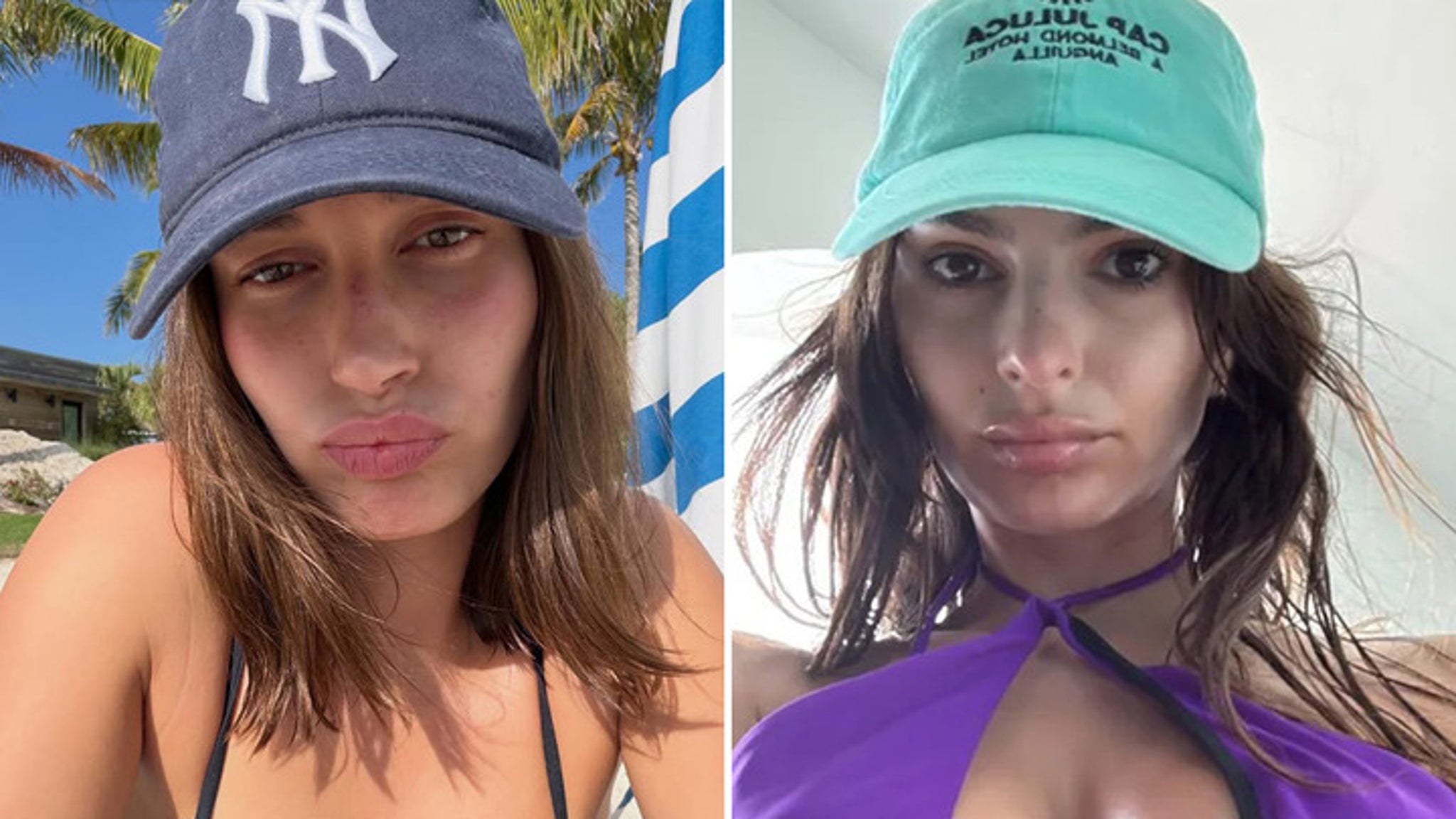 Hailey Bieber vs. Emily Ratajkowski Who'd you Rather?! Caps 'N 'Kinis