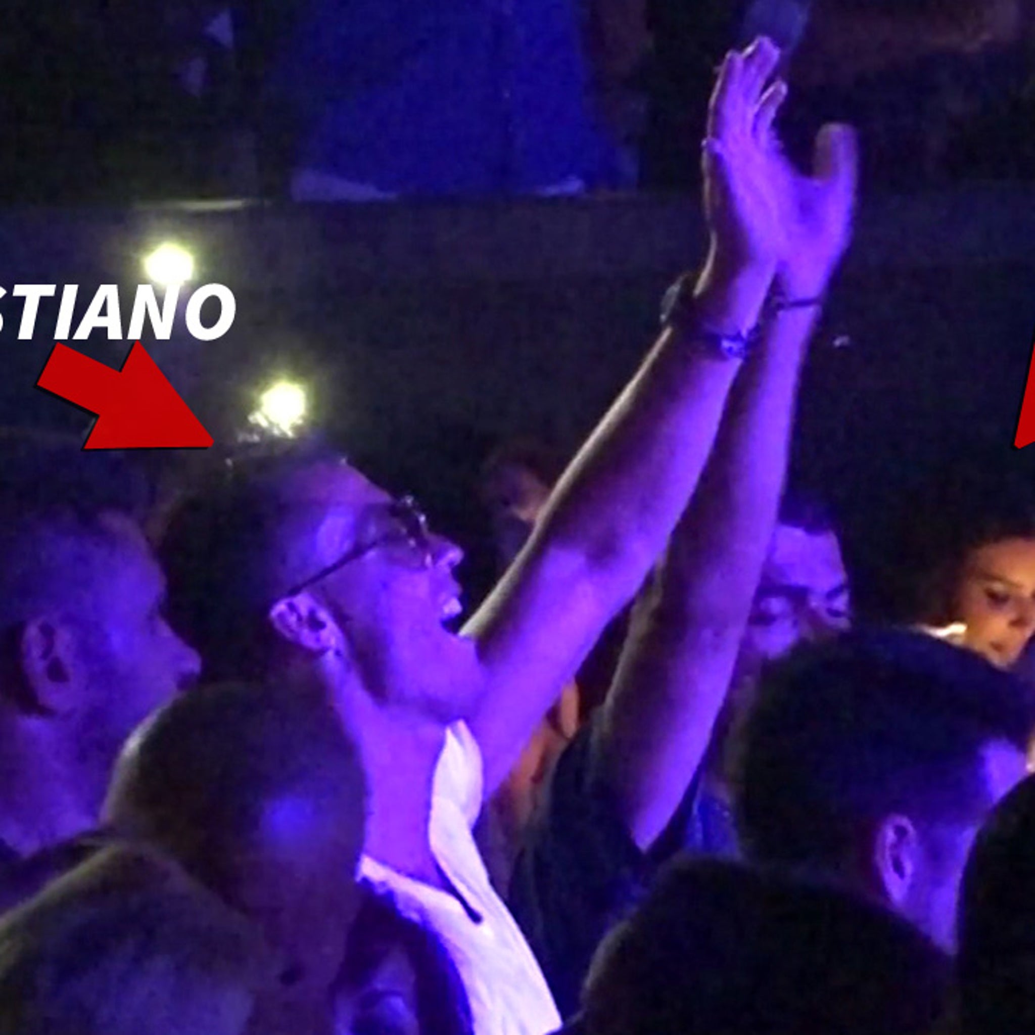 Cristiano Ronaldo Dancing Next To Kim Kardashian At J Lo Concert