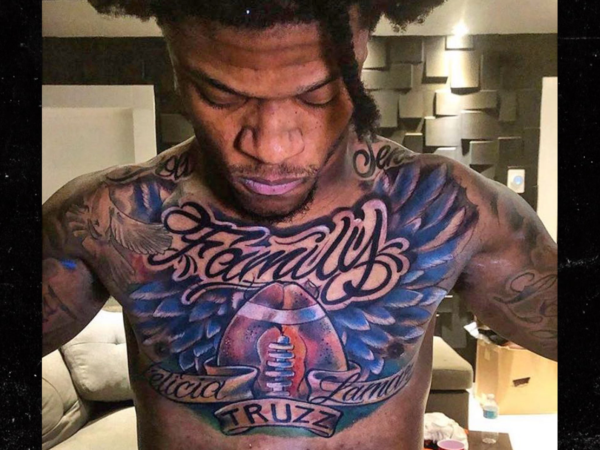 NBA Tattoos on Instagram  johnwall is done for the year with Houston  John shutting it down after tweaking his hamstring Wall has his whole  back tattooed