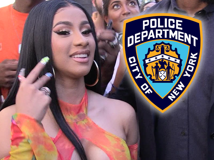 Cardi B Knocks Off Some of Her Community Service with NYPD Appearance