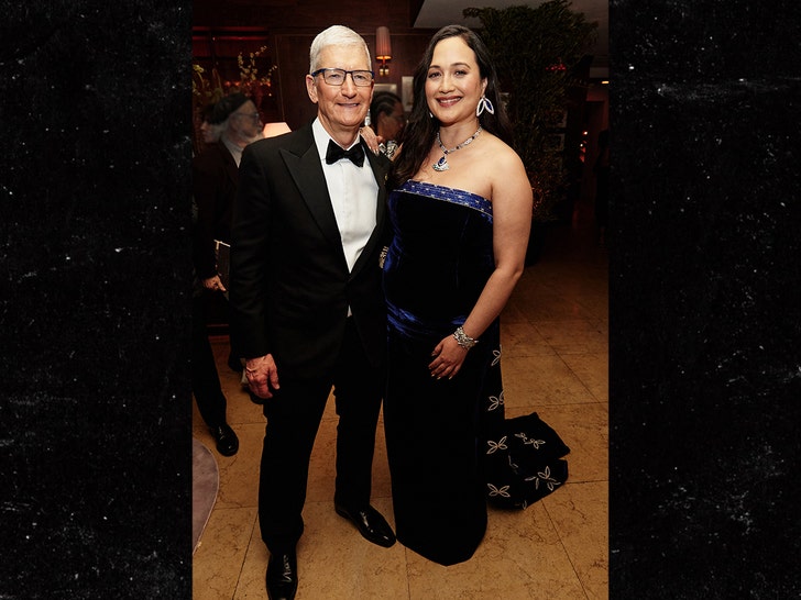 lily gladstone and TIm cook at apple party last night
