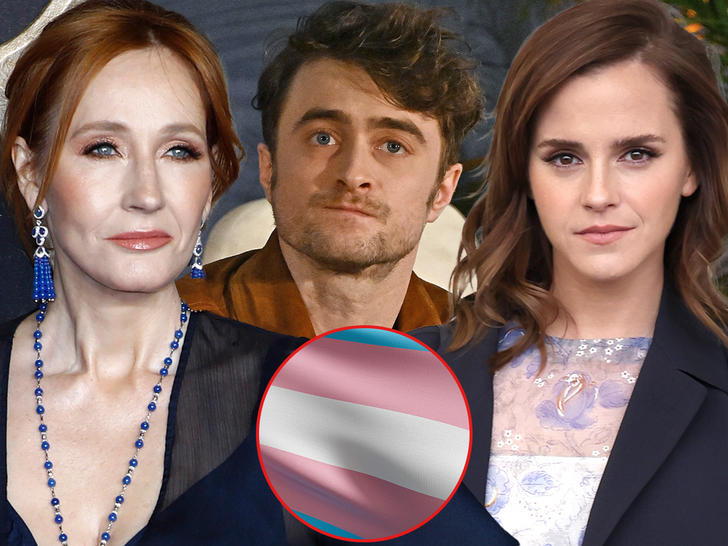 new main transgender jk rowling Daniel Radcliffe and Emma Watson - getty
