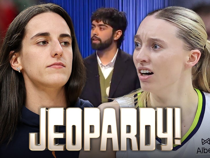 caitlin clark paige bueckers jeopardy main getty ony Pictures Television composite
