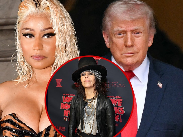 linda perry nikki minaj donald trump getty comp