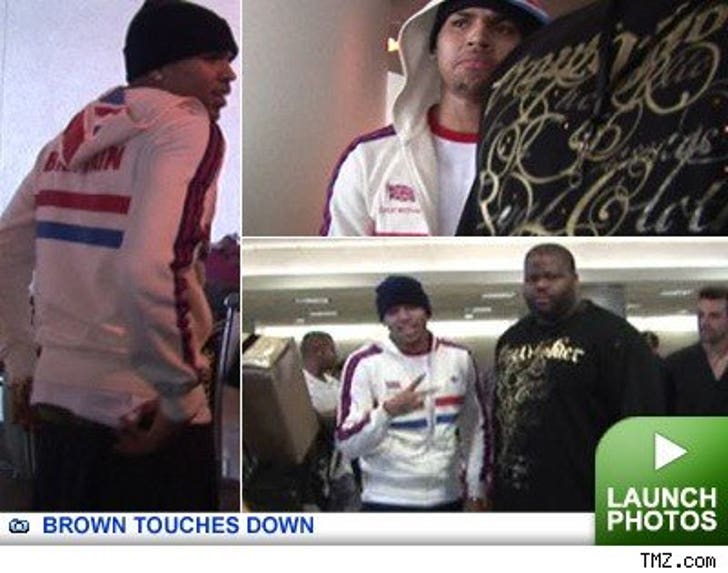 Chris Brown at LAX