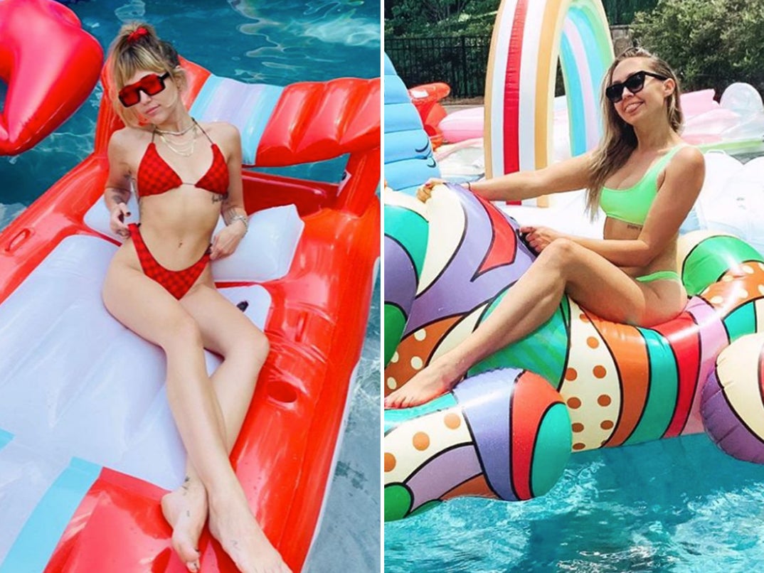 Miley Cyrus (26) vs. Brandi Cyrus (32) -- Floatin' Females Edition