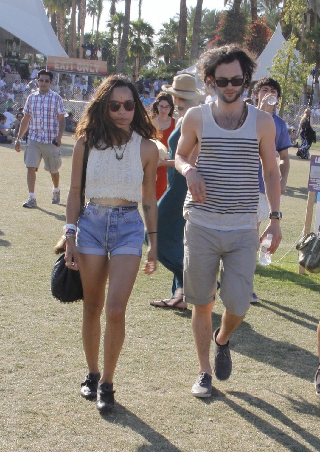 Zoe Kravitz and Penn Badley in 2012