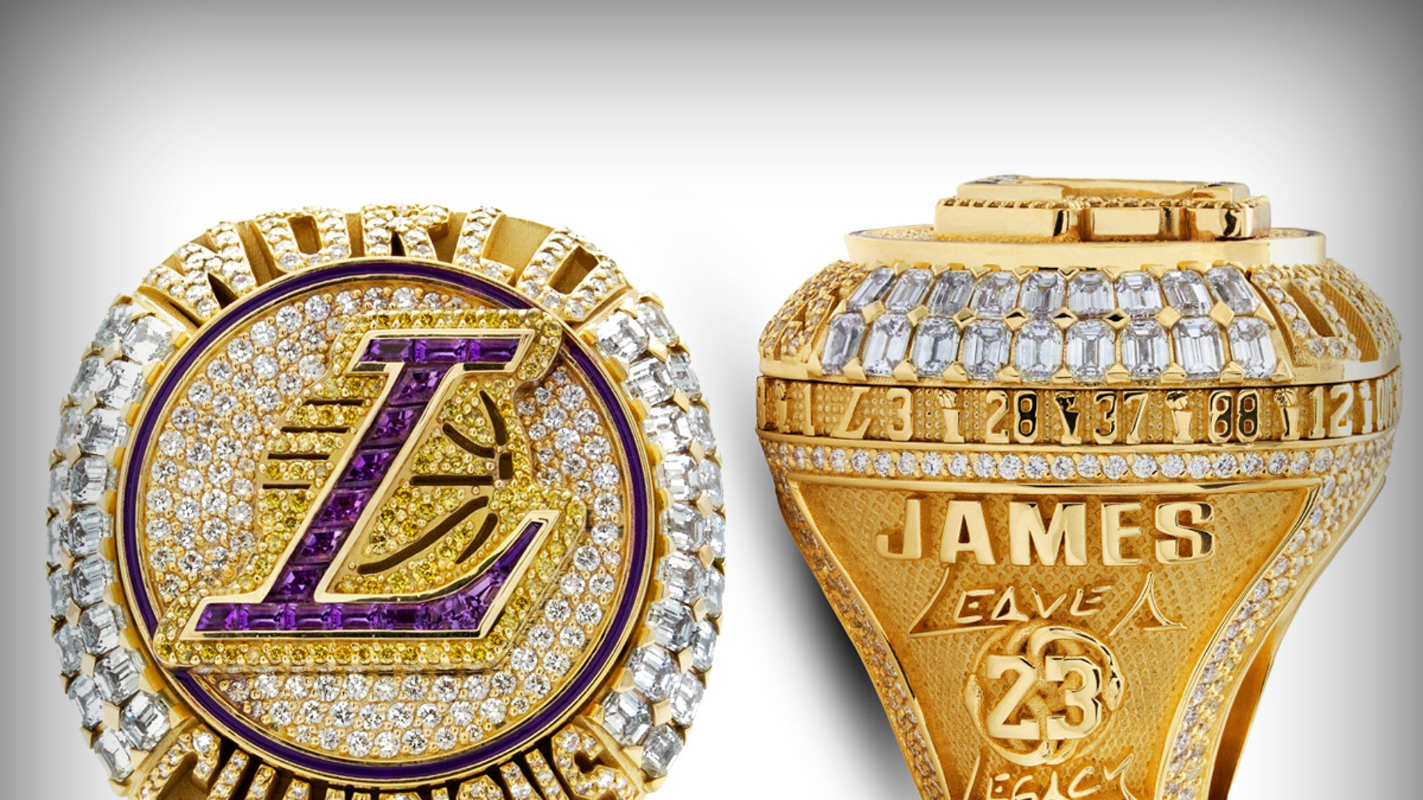 All lakers championship on sale rings