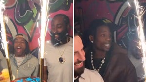 James Harden Hangs With Travis Scott, Lil Baby After Blowout Loss To Nets