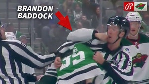 NHL Ref Punched In Face During Wild vs. Stars Hockey Game
