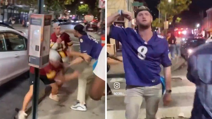 Baltimore Ravens Fan Knocks Commanders Fan Out Cold, Police Investigating