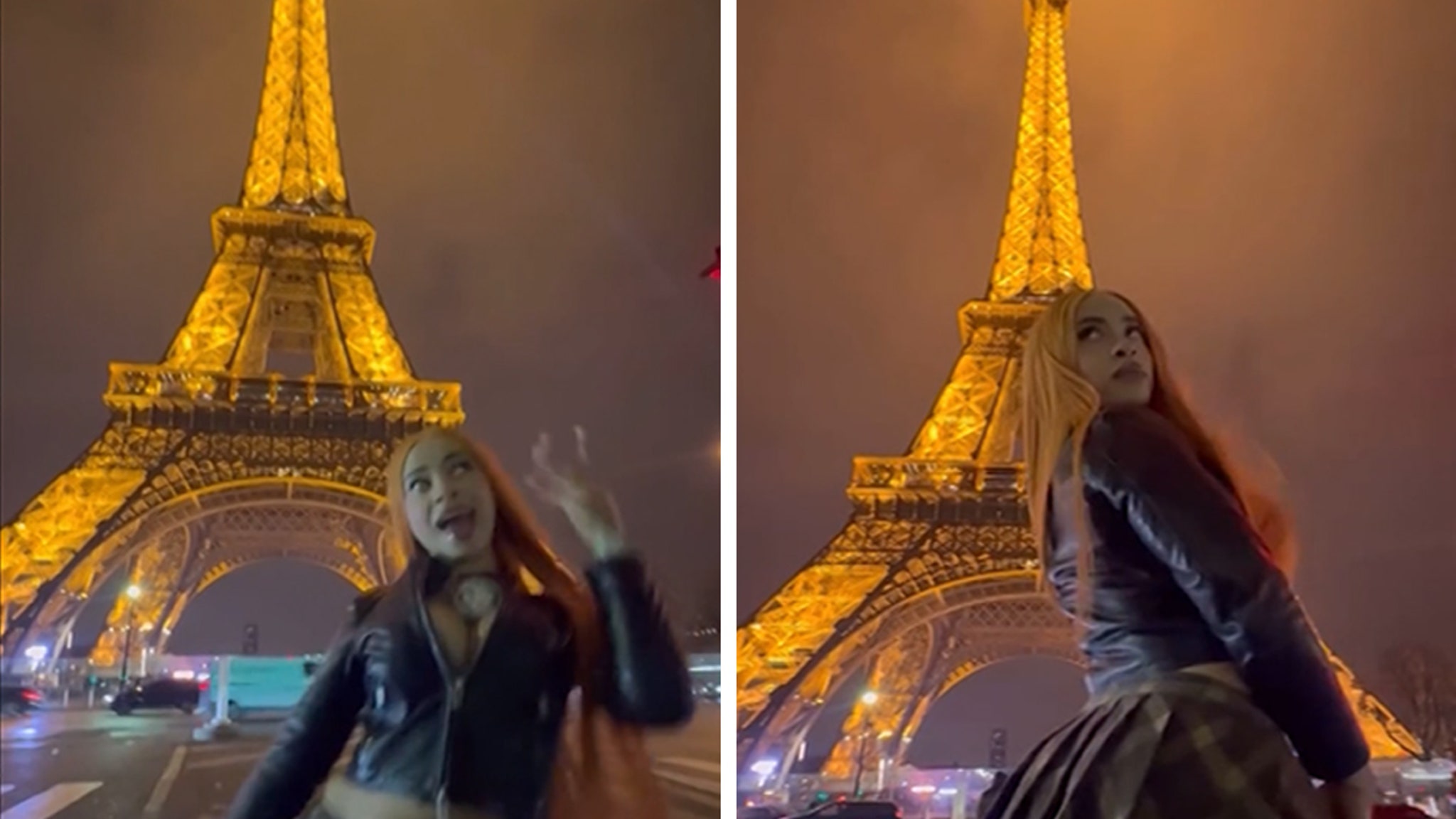 Ice Spice Moons Eiffel Tower While Celebrating Weight Gain in Paris