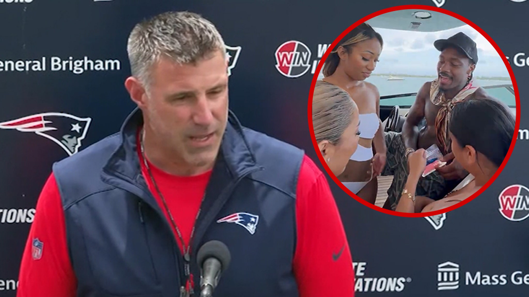 Stefon Diggs Boat Video On Patriots' Radar, Coach Mike Vrabel Says