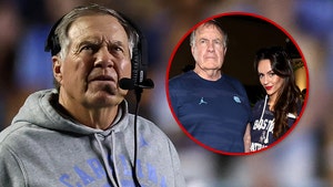 Bill Belichick and Jordon Hudson getty 1