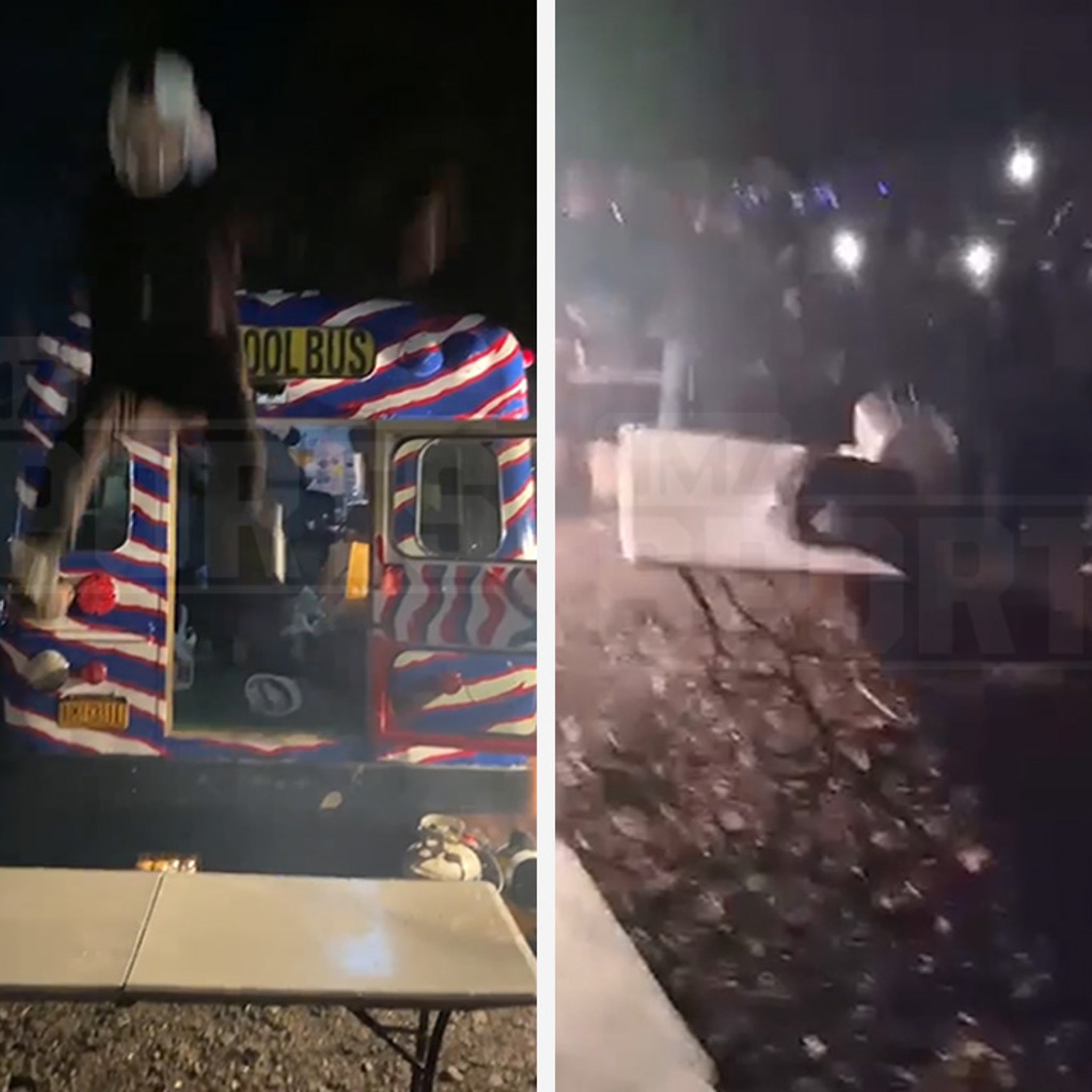 WATCH: Bills Mafia Member Brutally Misses Table Smash After RV Jump