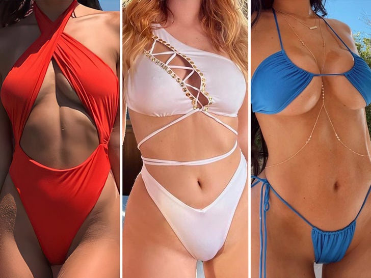 Red, White and Blue Bikini Babes -- Guess Who!