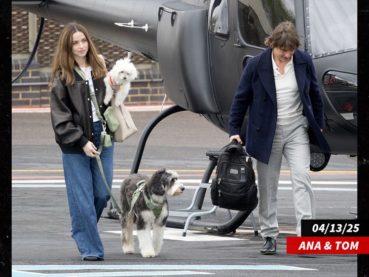 ana de armas tom cruise helicopter sub backgrid swipe